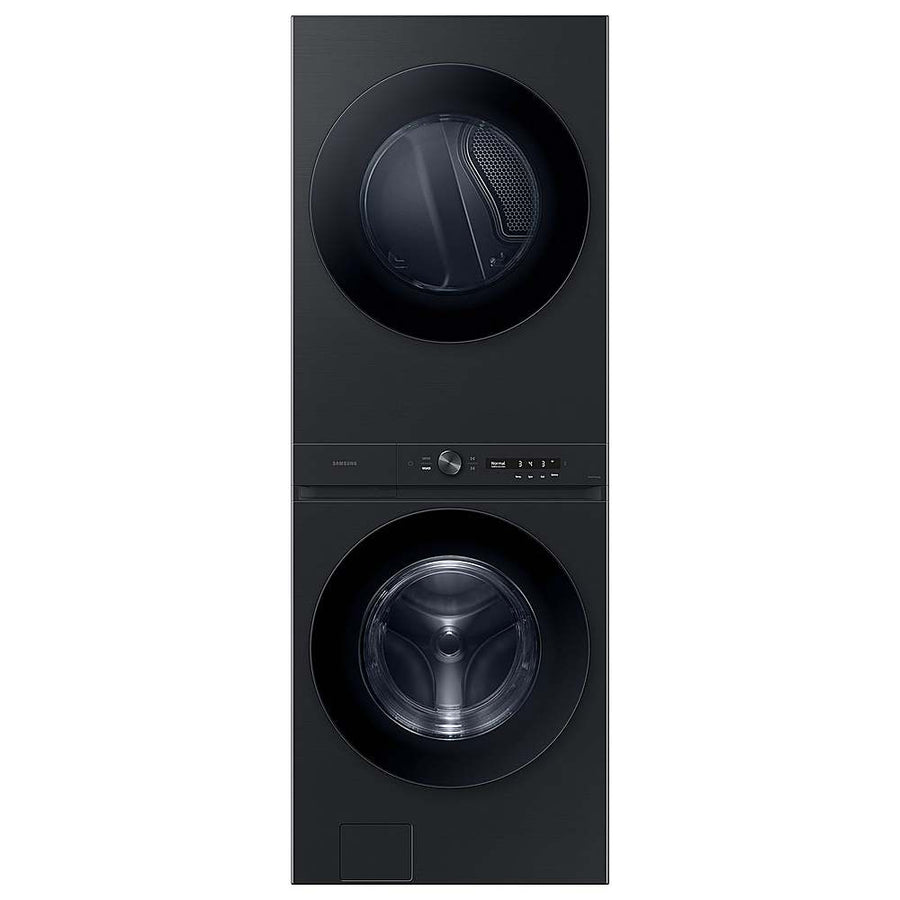 Samsung - OPEN BOX 4.6 Cu. Ft. Washer with Flex Auto Dispense System and 7.6 Cu. Ft. Electric Dryer - Brushed Black_0