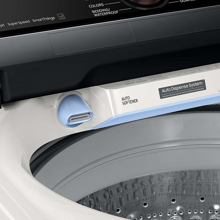 Samsung - OPEN BOX 5.5 Cu. Ft. High-Efficiency Smart Top Load Washer with Auto Dispense System - Ivory_7