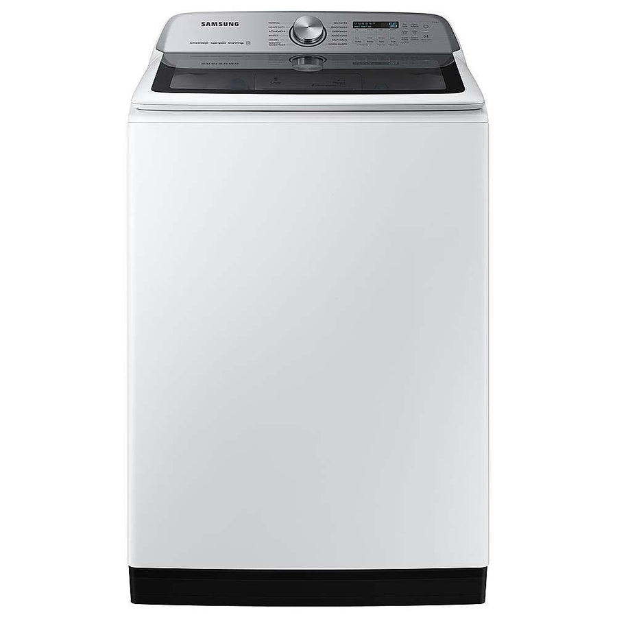 Samsung - OPEN BOX 5.2 Cu. Ft. High-Efficiency Smart Top Load Washer with Super Speed Wash - White_0
