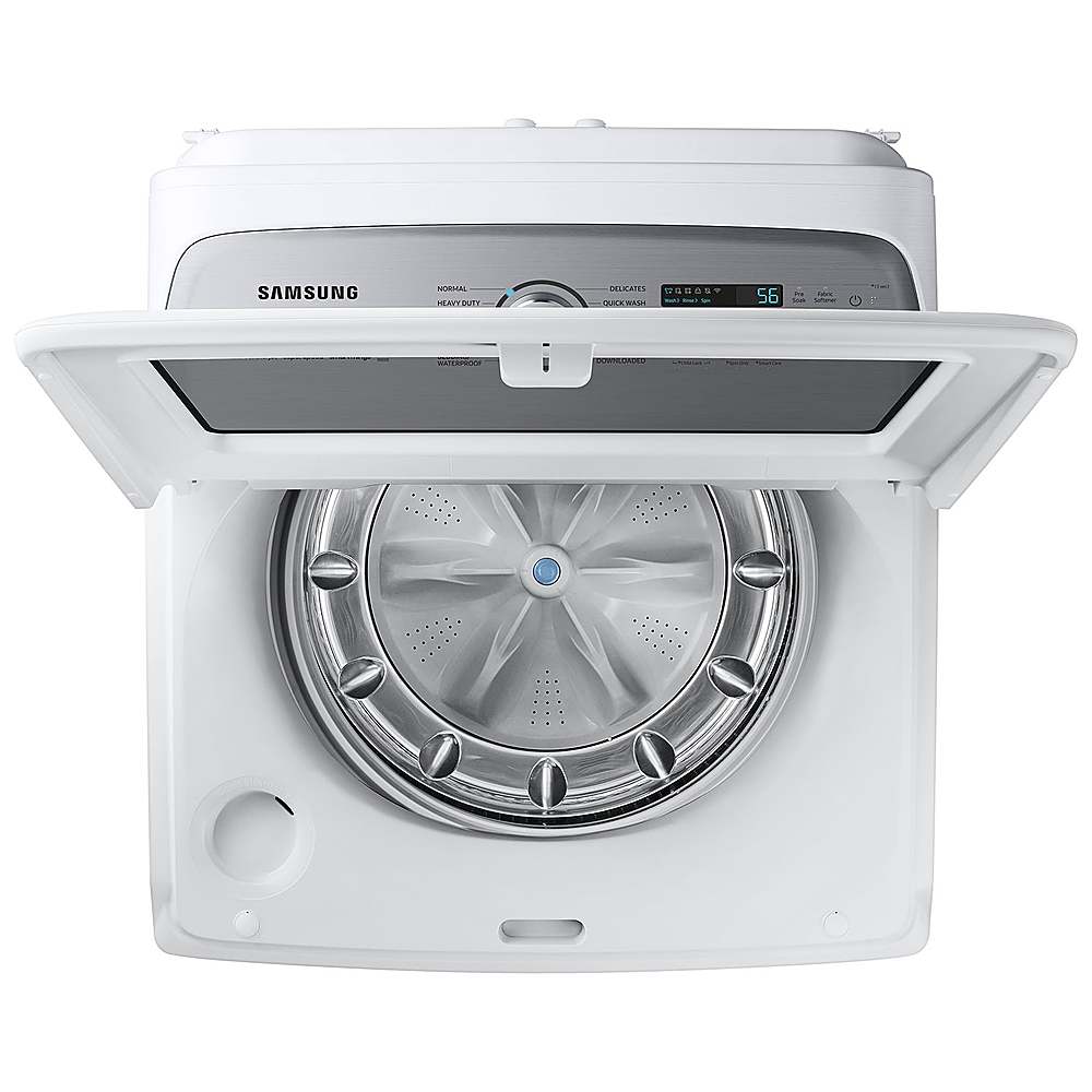 Samsung - OPEN BOX 5.2 Cu. Ft. High-Efficiency Smart Top Load Washer with Super Speed Wash - White_5