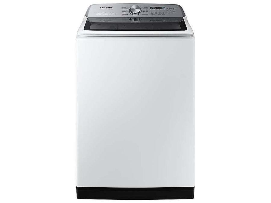 Samsung - OPEN BOX 5.1 Cu. Ft. High-Efficiency Smart Top Load Washer with ActiveWave Agitator - White_0