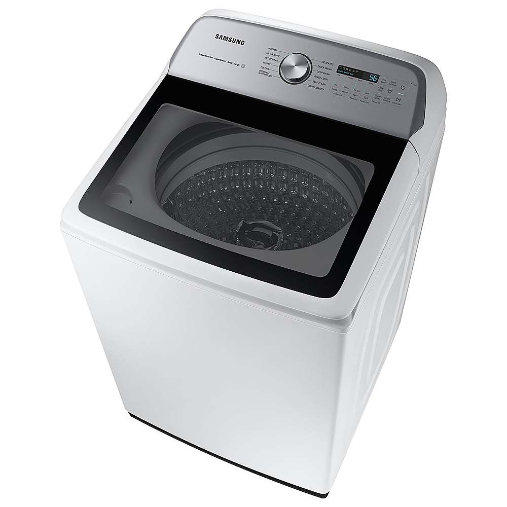 Samsung - OPEN BOX 5.1 Cu. Ft. High-Efficiency Smart Top Load Washer with ActiveWave Agitator - White_4