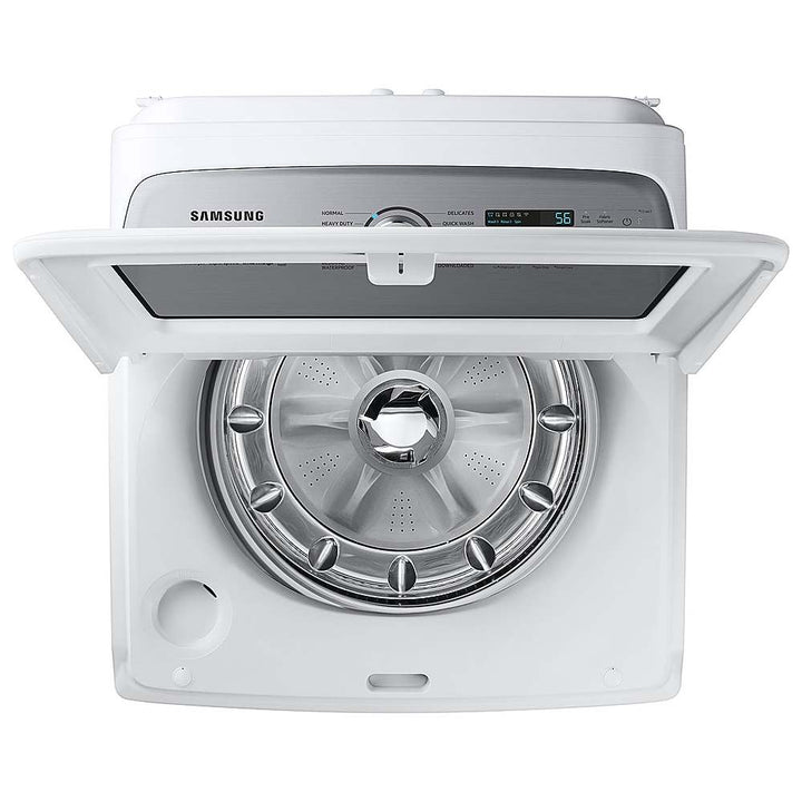 Samsung - OPEN BOX 5.1 Cu. Ft. High-Efficiency Smart Top Load Washer with ActiveWave Agitator - White_5