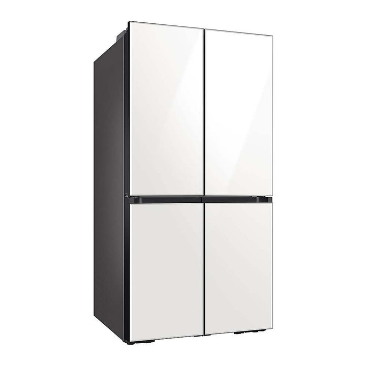 Samsung - OPEN BOX Bespoke 23 Cu. Ft. 4-Door Flex French Door Counter Depth Refrigerator with Beverage Center - White Glass_4