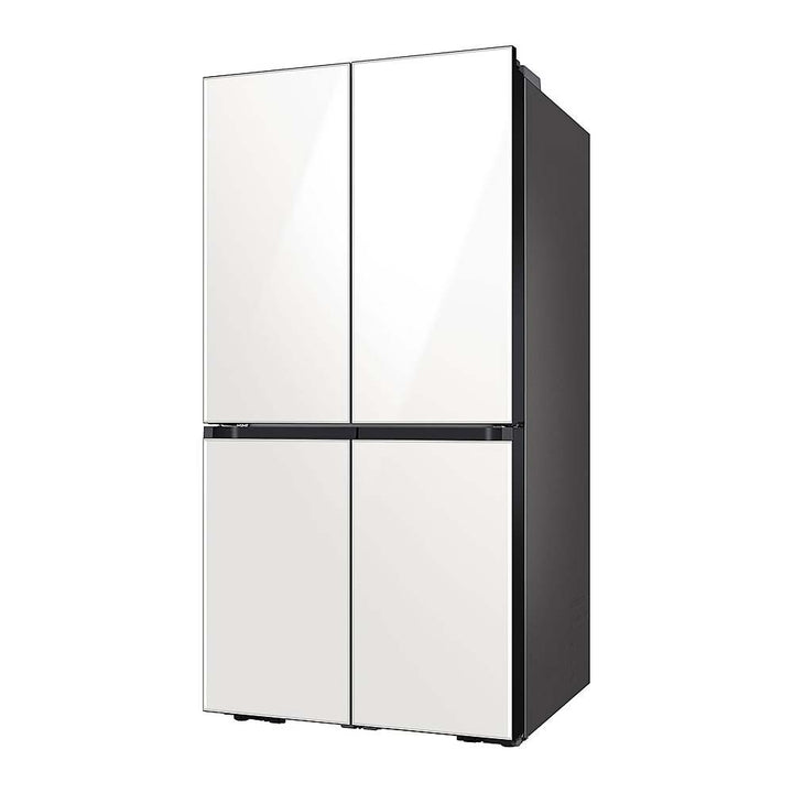 Samsung - OPEN BOX Bespoke 23 Cu. Ft. 4-Door Flex French Door Counter Depth Refrigerator with Beverage Center - White Glass_5