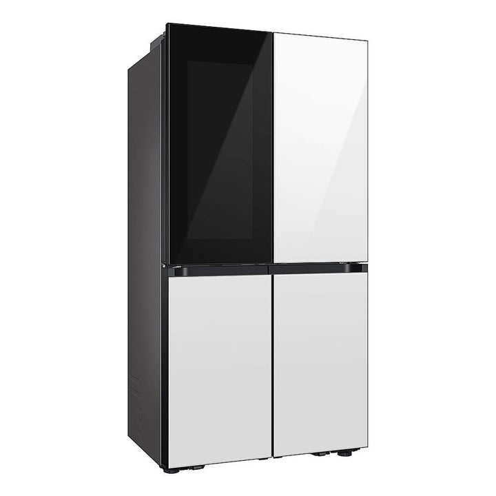 Samsung - OPEN BOX Bespoke 23 Cu. Ft. 4-Door Flex French Door Counter Depth Refrigerator with Beverage Zone and Auto Open Door - White Glass_3