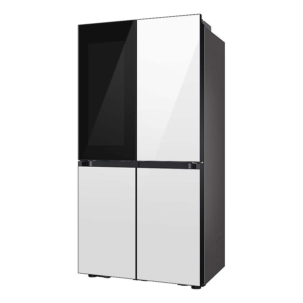 Samsung - OPEN BOX Bespoke 23 Cu. Ft. 4-Door Flex French Door Counter Depth Refrigerator with Beverage Zone and Auto Open Door - White Glass_4
