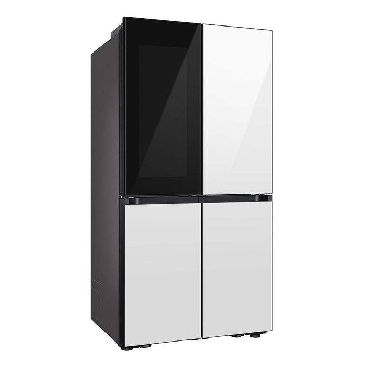 Samsung - OPEN BOX Bespoke 29 Cu. Ft. 4-Door Flex French Door Refrigerator with Beverage Zone and Auto Open Door - White Glass_3
