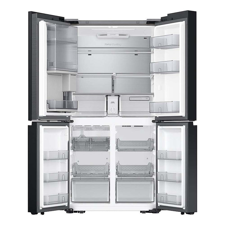 Samsung - OPEN BOX Bespoke 29 Cu. Ft. 4-Door Flex French Door Refrigerator with Beverage Zone and Auto Open Door - White Glass_5