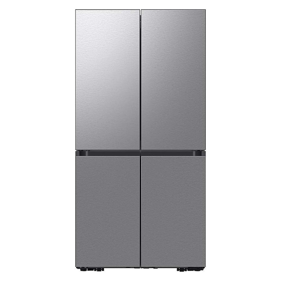 Samsung - OPEN BOX Bespoke 29 Cu. Ft. 4-Door Flex French Door Refrigerator with Beverage Center - Stainless Steel_0