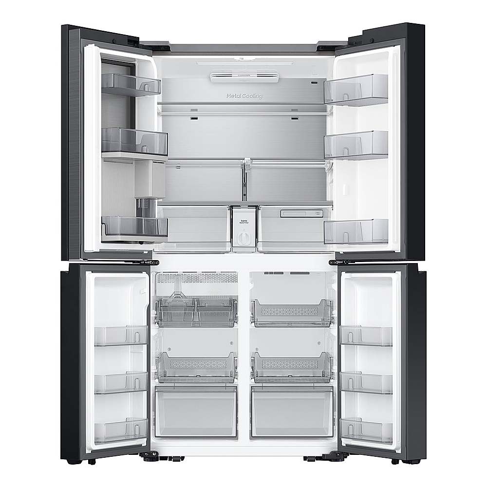 Samsung - OPEN BOX Bespoke 29 Cu. Ft. 4-Door Flex French Door Refrigerator with Beverage Center - Stainless Steel_5