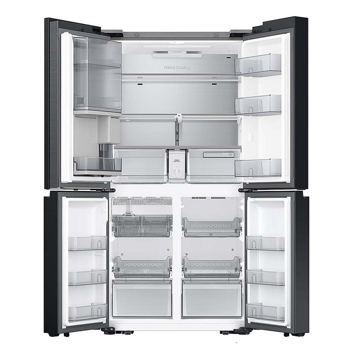 Samsung - OPEN BOX Bespoke 23 Cu. Ft. 4-Door Flex French Door Counter Depth Refrigerator with Beverage Zone and Auto Open Door - Stainless Steel_5