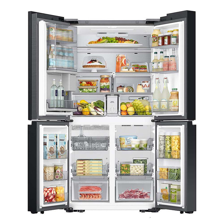 Samsung - OPEN BOX Bespoke 23 Cu. Ft. 4-Door Flex French Door Counter Depth Refrigerator with Beverage Zone and Auto Open Door - Stainless Steel_6