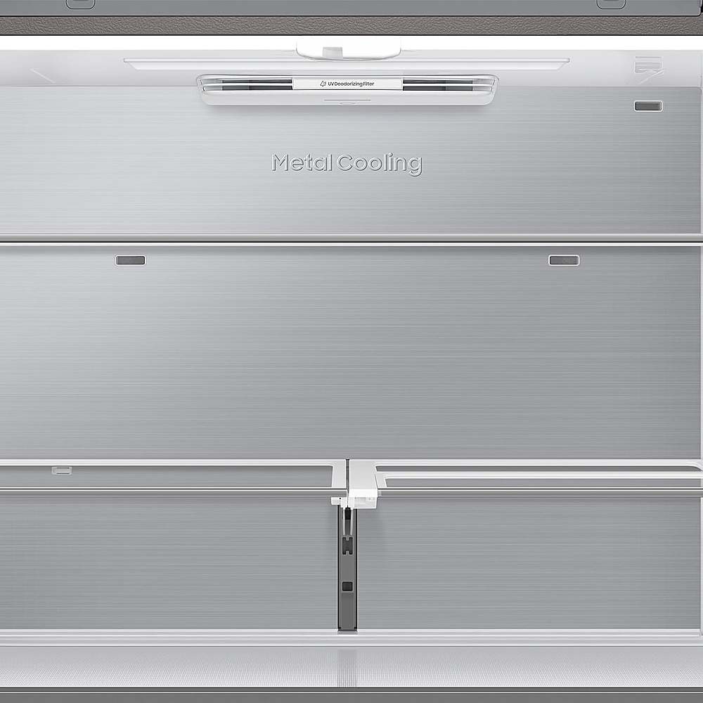 Samsung - OPEN BOX Bespoke 23 Cu. Ft. 4-Door Flex French Door Counter Depth Refrigerator with Beverage Zone and Auto Open Door - Stainless Steel_11