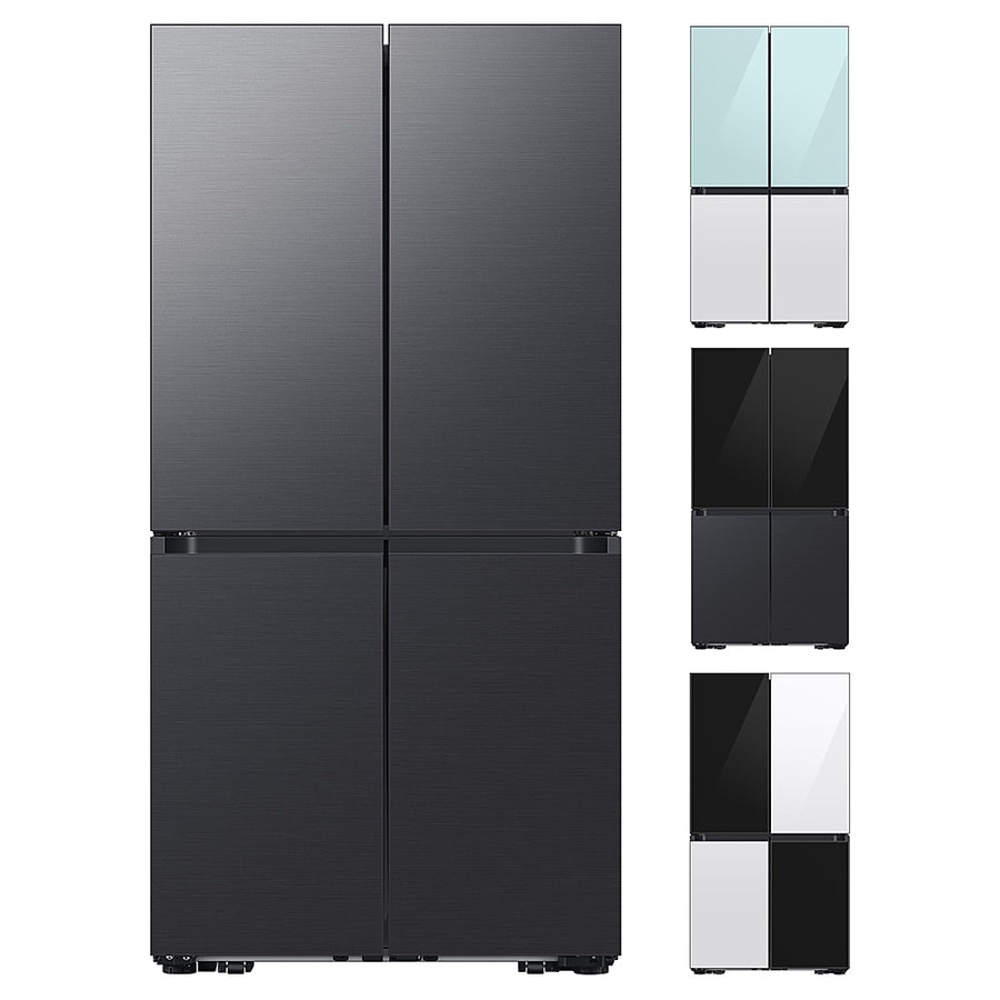 Samsung - OPEN BOX Bespoke 23 Cu. Ft. 4-Door Flex French Door Counter Depth Refrigerator w/ Beverage Center-panels sold separately - Custom Panel Ready_0