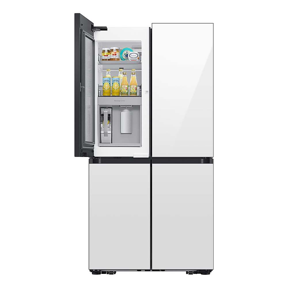 Samsung - OPEN BOX Bespoke 23 Cu. Ft. 4-Door Flex French Door Counter Depth Refrigerator w/ Beverage Center-panels sold separately - Custom Panel Ready_1