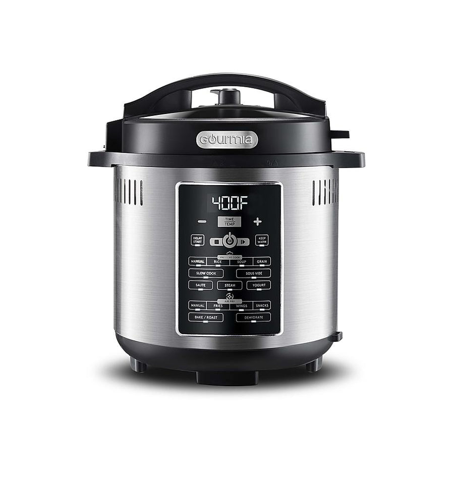Gourmia - 6-Quart Pressure Cooker and Air Fryer - Black_0
