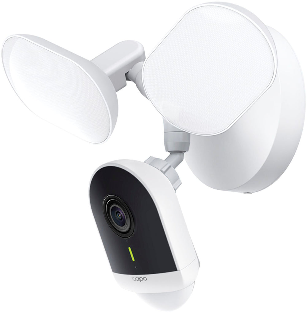 TP-Link - Wired Floodlight Wi-Fi Security 2K Camera with Utra-Bright Dimmable Floodlights - White_1