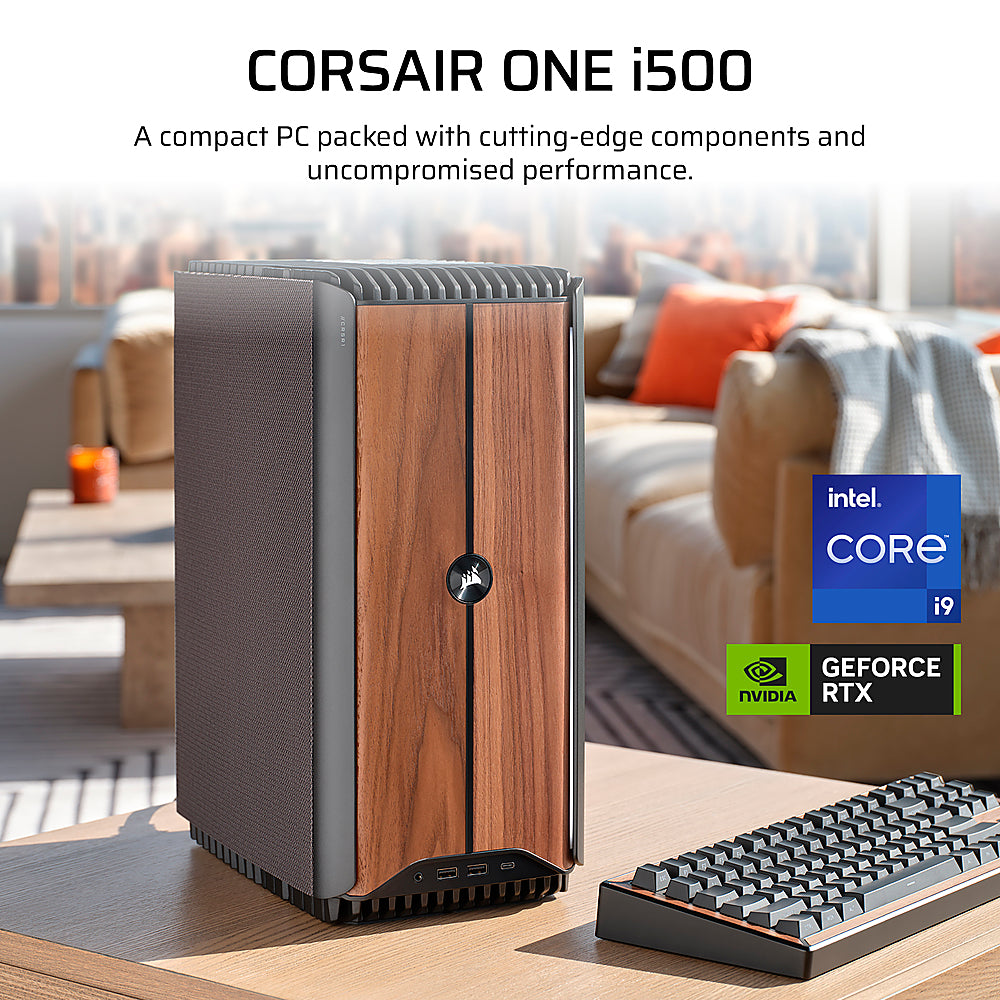 CORSAIR - ONE i500 Gaming Desktop - Intel Core i9 14900K - 32GB DDR5 6000 MHz Memory - NVIDIA GeForce RTX 4080 SUPER - 2TB SSD - Dark Wood_21