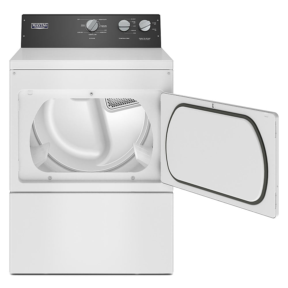 Maytag - 7.4 Cu. Ft. Electric Dryer with IntelliDry Sensor - White_3