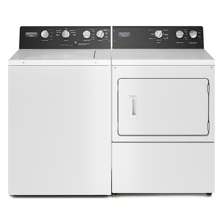 Maytag - 3.5 Cu. Ft. High Efficiency Top Load Washer with Dual Action Agitator - White_5