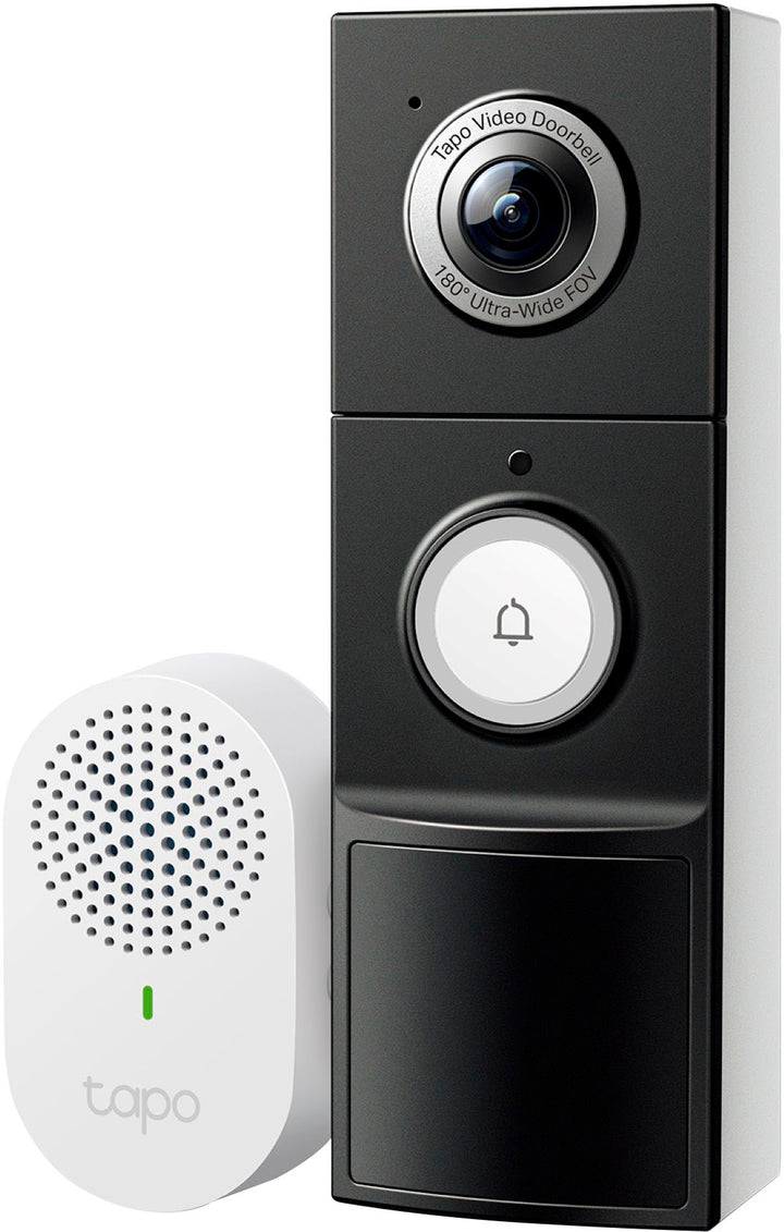 TP-Link Tapo - Battery-Powered/Wired Video Doorbell 2K 5MP Live View with Chime - Black_7