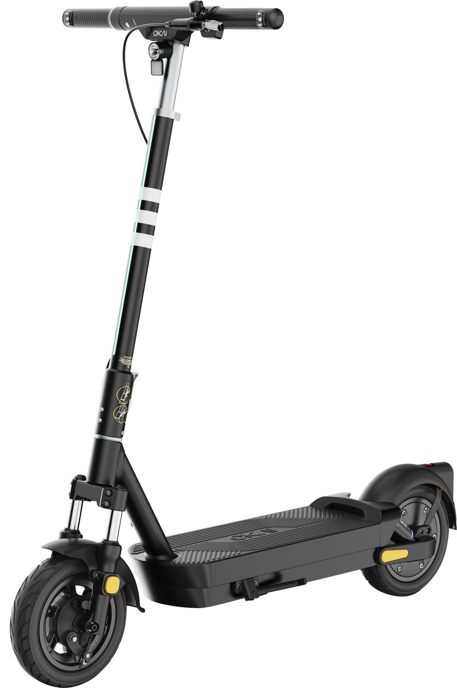 OKAI - Neon Ultra ES40 Foldable Electric Scooter w/ 43.5 Miles Max Operating Range & 24 mph Max Speed - Black_0