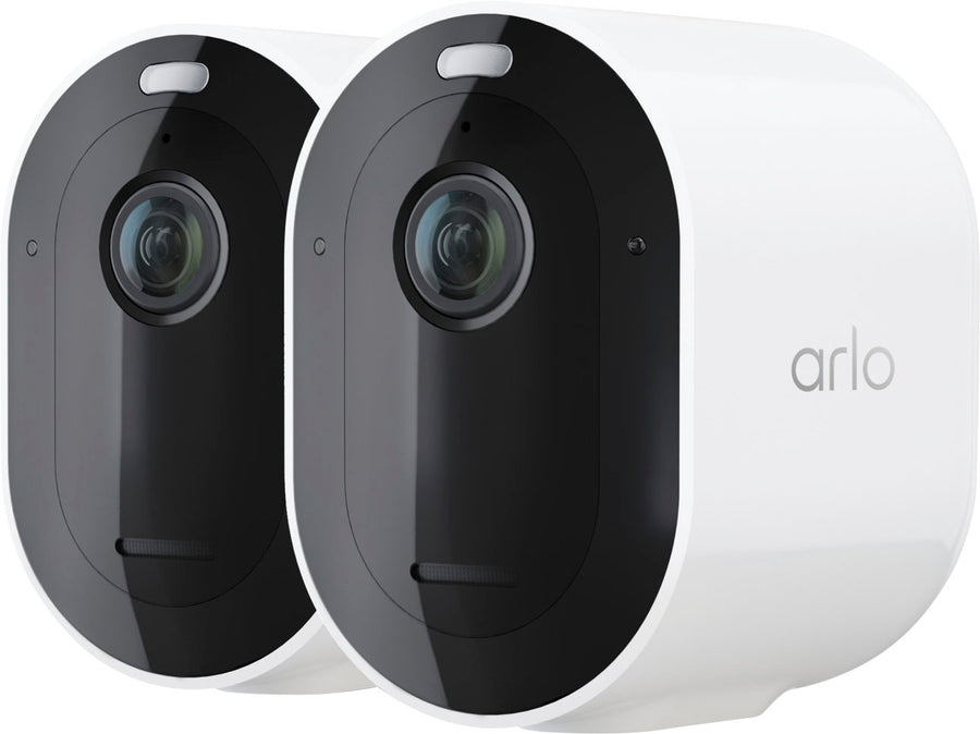 Arlo - Pro 5S 2K Indoor/Outdoor Wire Free Spotlight Security Camera- 2 Camera - White_0