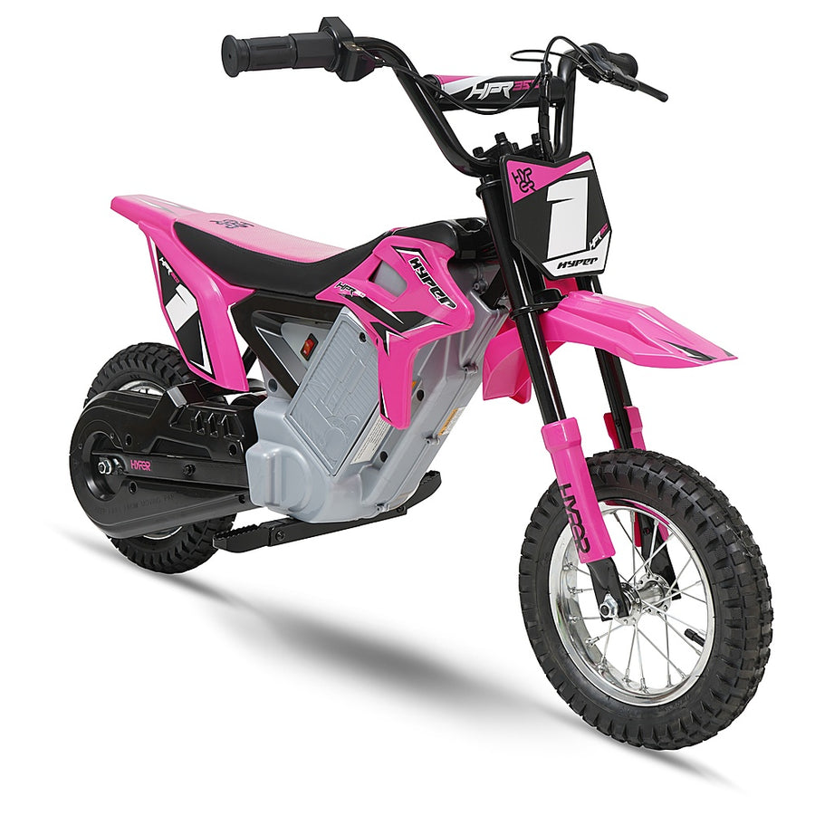 Hyper - HPR 350 Dirt Bike w/ 40 Min Operating Time & 14 MPH Max Speed - Pink_0