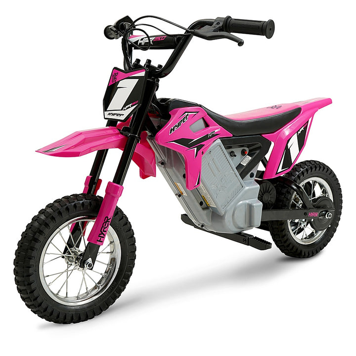 Hyper - HPR 350 Dirt Bike w/ 40 Min Operating Time & 14 MPH Max Speed - Pink_1