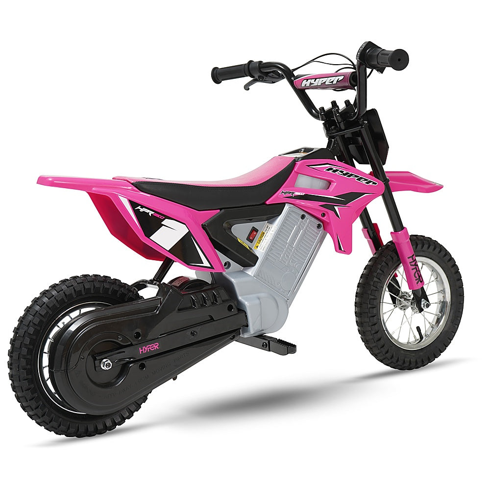 Hyper - HPR 350 Dirt Bike w/ 40 Min Operating Time & 14 MPH Max Speed - Pink_2