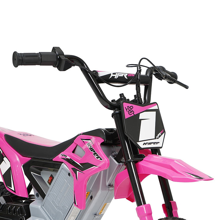 Hyper - HPR 350 Dirt Bike w/ 40 Min Operating Time & 14 MPH Max Speed - Pink_5