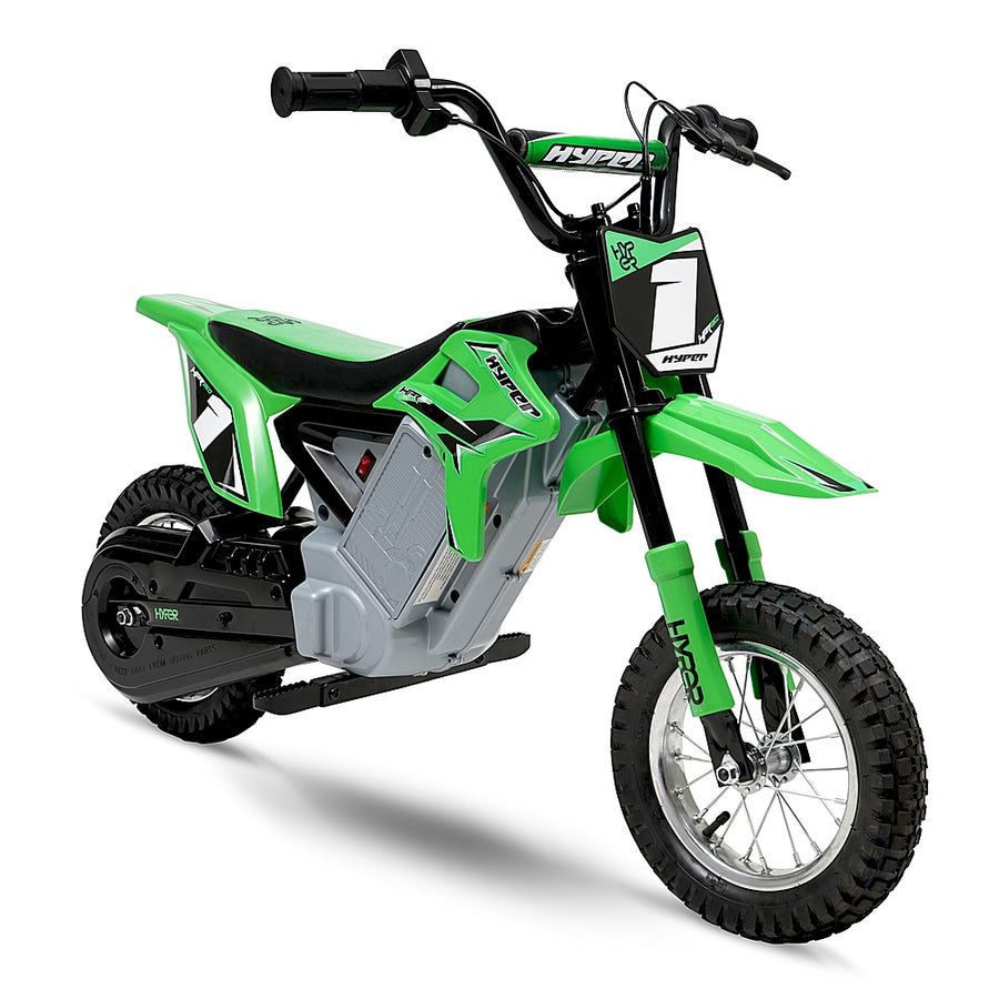 Hyper - HPR 350 Dirt Bike w/ 40 Min Operating Time & 14 MPH Max Speed - Green_0