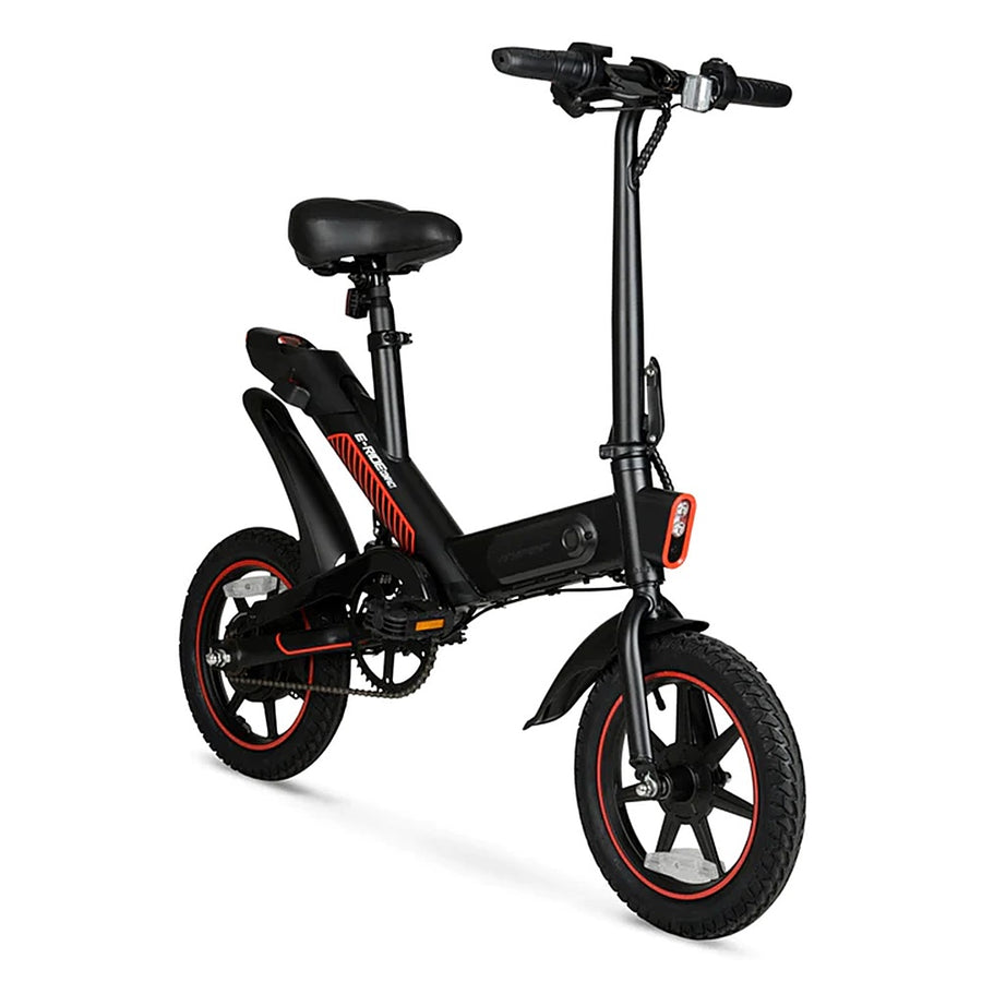 Hyper - Foldable Compact Electric Bike w/ 15 mile Max Operating Range & 15.5 MPH Max Speed - Black_0