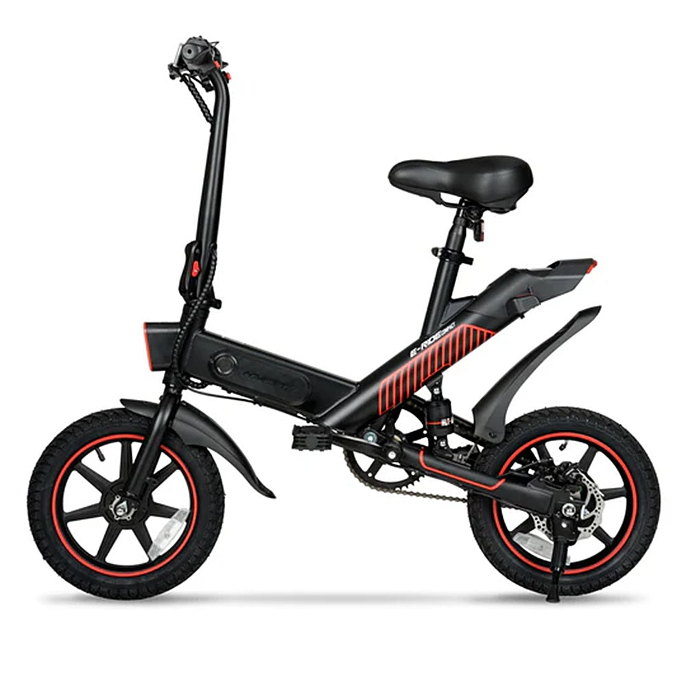 Hyper - Foldable Compact Electric Bike w/ 15 mile Max Operating Range & 15.5 MPH Max Speed - Black_1