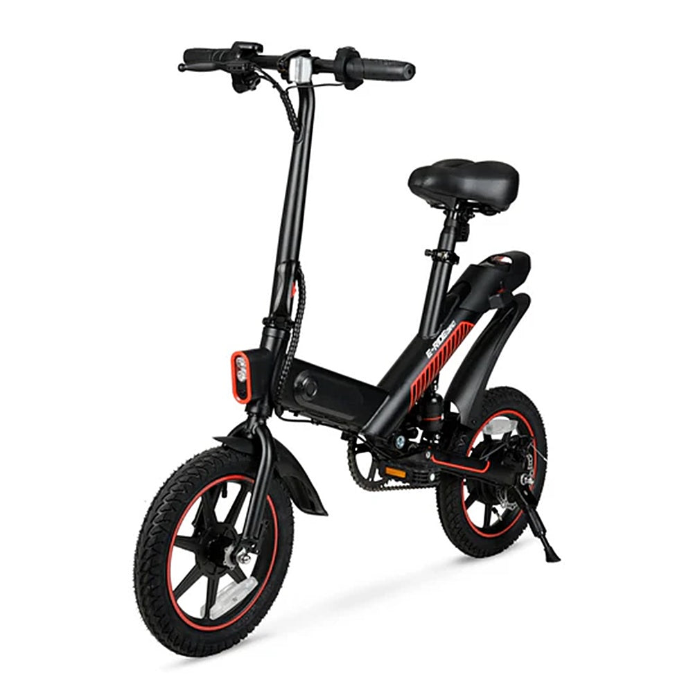 Hyper - Foldable Compact Electric Bike w/ 15 mile Max Operating Range & 15.5 MPH Max Speed - Black_2