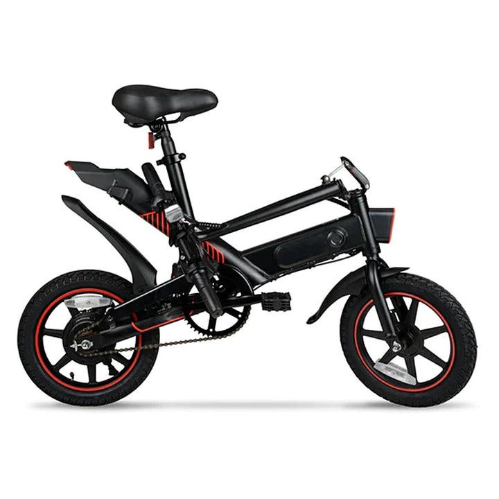 Hyper - Foldable Compact Electric Bike w/ 15 mile Max Operating Range & 15.5 MPH Max Speed - Black_3