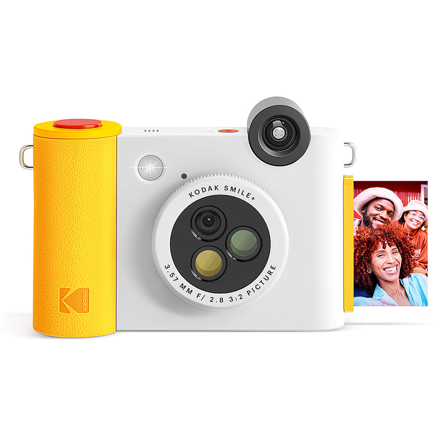 Kodak - Smile+ Wireless 2x3 Digital Instant Print Camera with Effect Lenses & Zink Technology - White_0