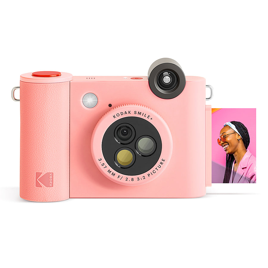 Kodak - Smile+ Wireless 2x3 Digital Instant Print Camera with Effect Lenses & Zink Technology - Pink_0