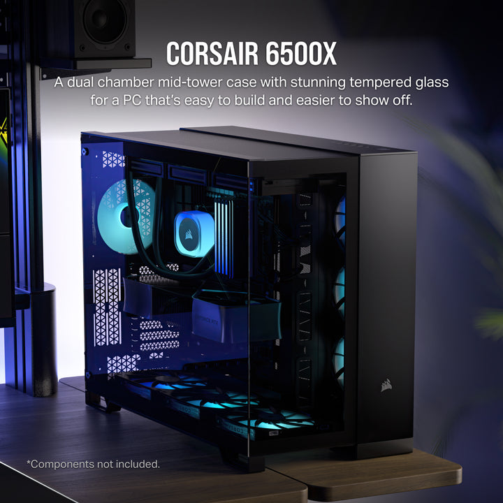 CORSAIR - 6500X ATX Mid-Tower Dual Chamber Case - Black_1