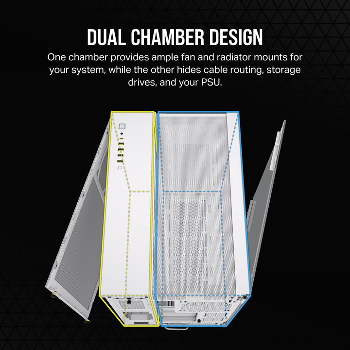 CORSAIR - 6500X ATX Mid-Tower Dual Chamber Case - White_9