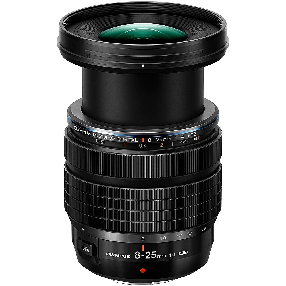 M.ZUIKO DIGITAL 8-25 mm f/4-22 Ultra Wide Angle Zoom Lens For Olympus Micro Four Thirds Mirrorless Cameras - Black_0
