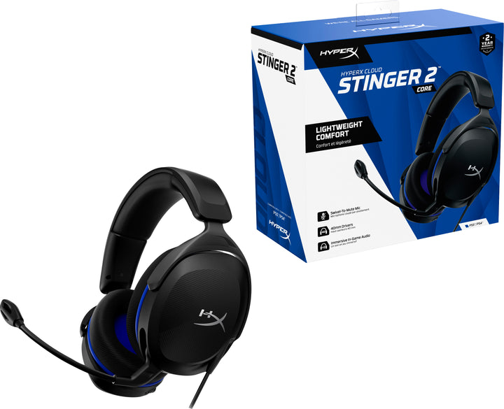 HyperX - Cloud Stinger 2 Core Wired Gaming Headset for PS4 and PS5 - Black_2