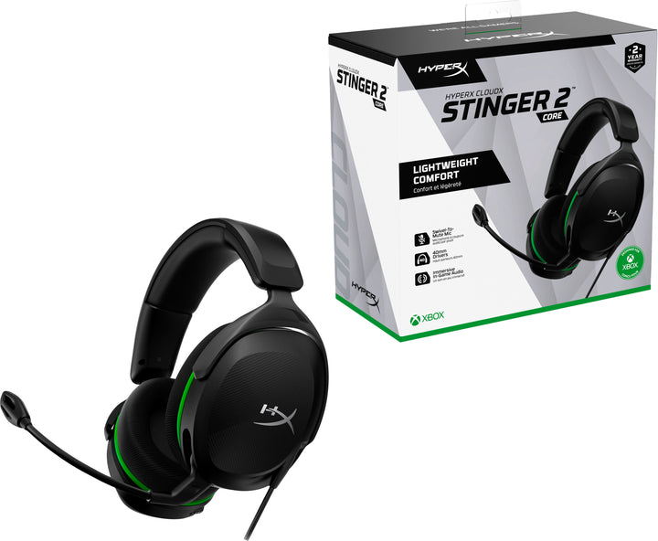 HyperX - CloudX Stinger 2 Core Wired Gaming Headset for Xbox One and Xbox Series X|S - Black_2
