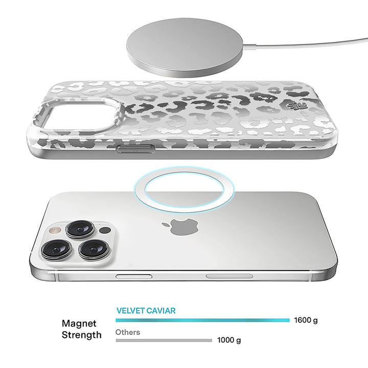 Velvet Caviar - MagSafe iPhone 15 Pro Case - Chrome Leopard_2
