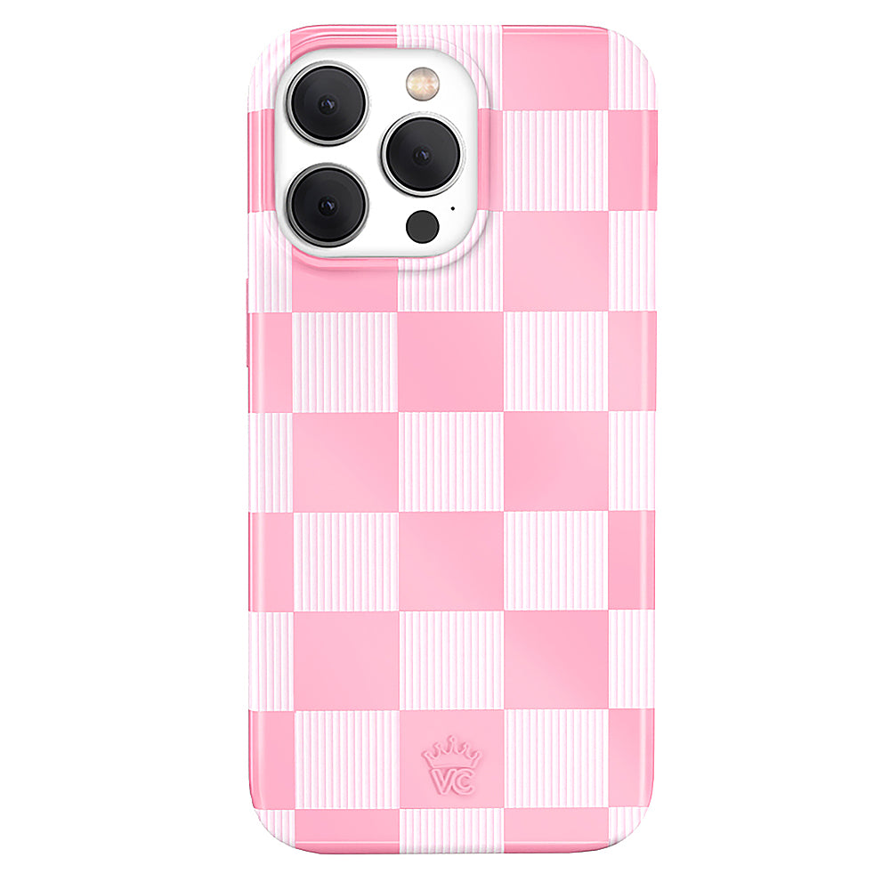 Velvet Caviar - Checkered MagSafe iPhone 15 Pro Case - Pink_0