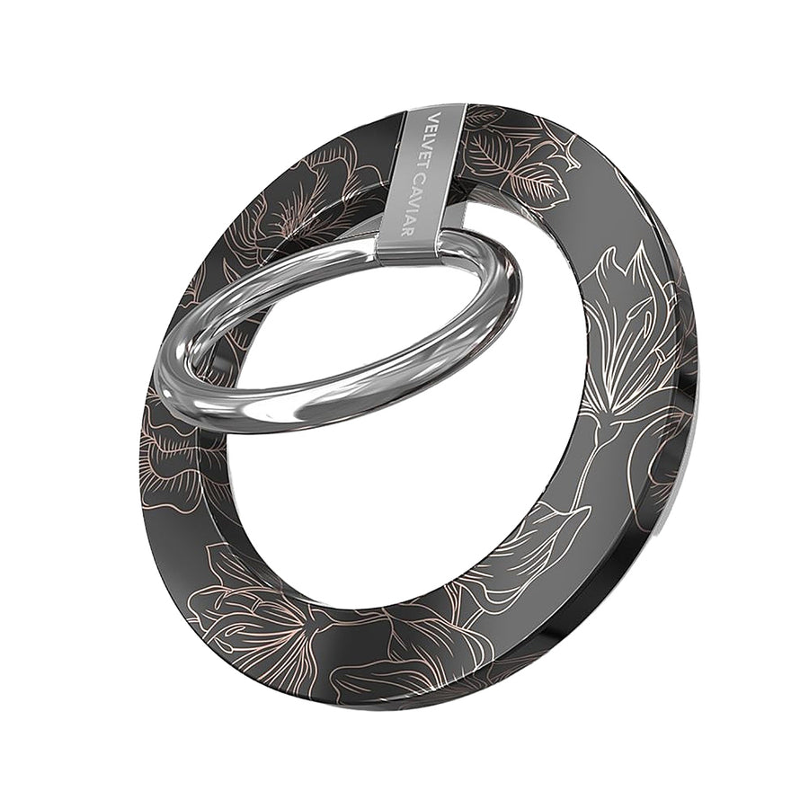 Velvet Caviar - MagSafe Grip Ring for Most Cell Phones - Floral Rose Gold_0
