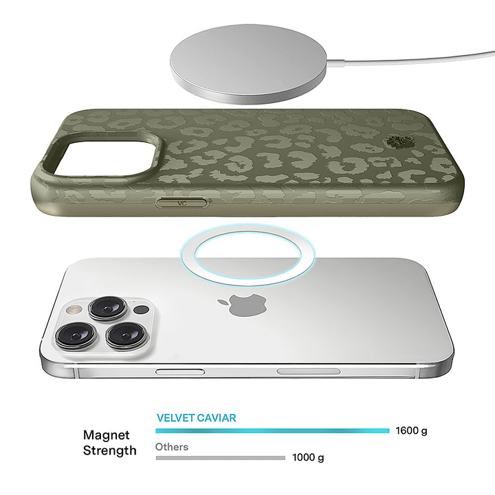 Velvet Caviar - MagSafe iPhone 15 Pro Max Case - Olive Leopard_2