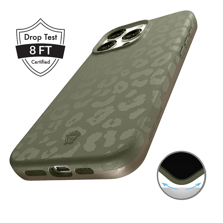 Velvet Caviar - MagSafe iPhone 15 Pro Max Case - Olive Leopard_1