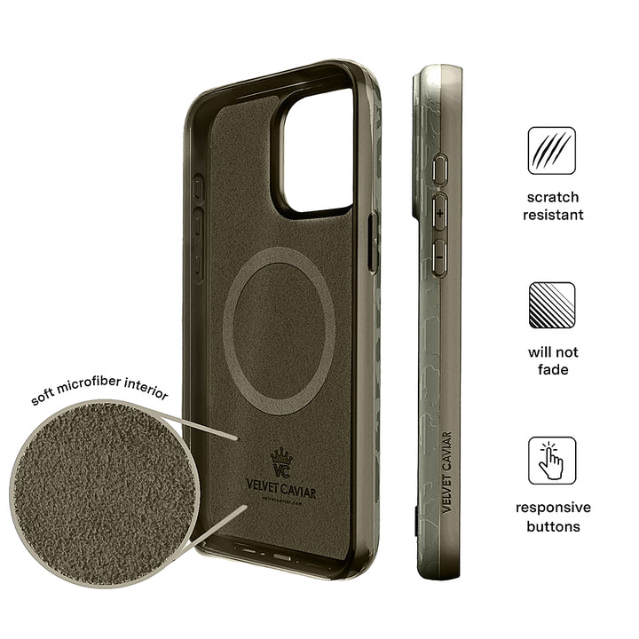 Velvet Caviar - MagSafe iPhone 15 Pro Max Case - Olive Leopard_5